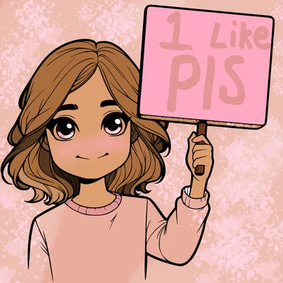 realistic girl holding up a sign