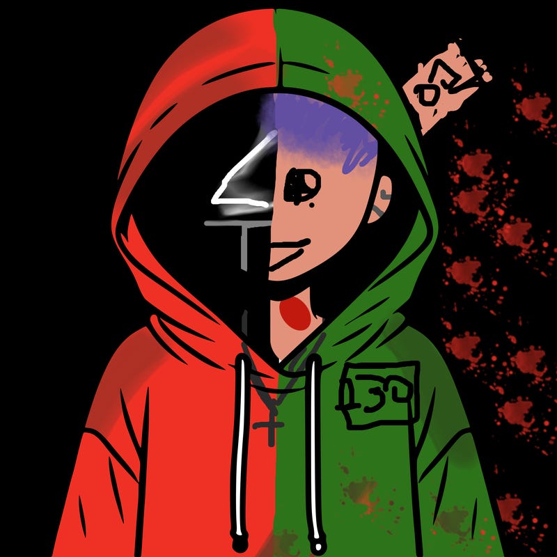 faceless girl in hoodie