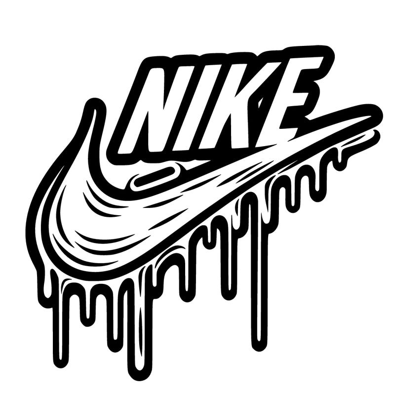 nike drip logo