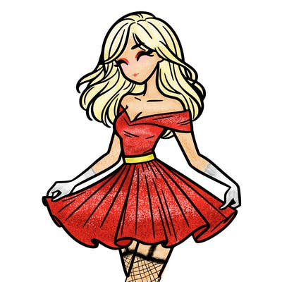 woman in skirt
