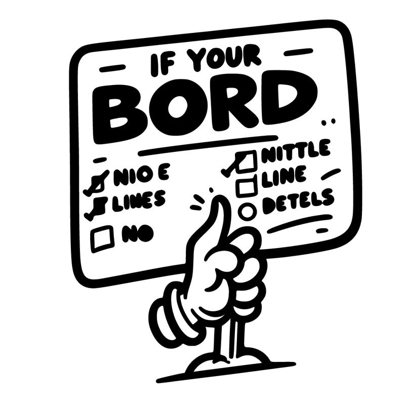 like if your bored sign