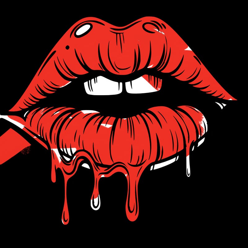 lips that look realistic and drip