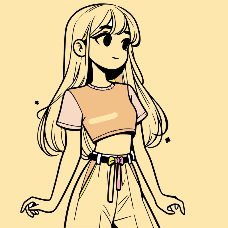 girl in a cute crop top