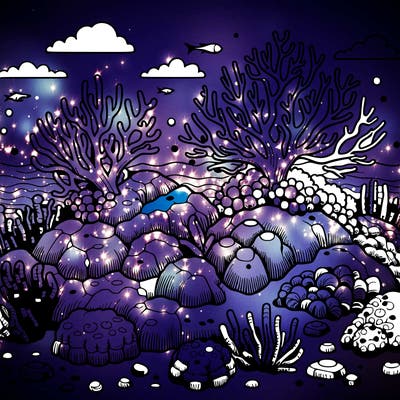 realistic coral reef