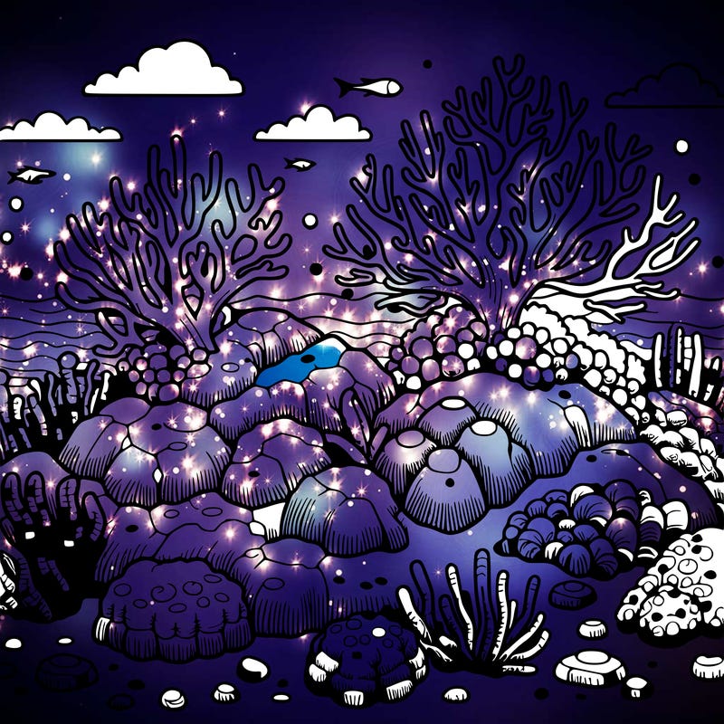 realistic coral reef