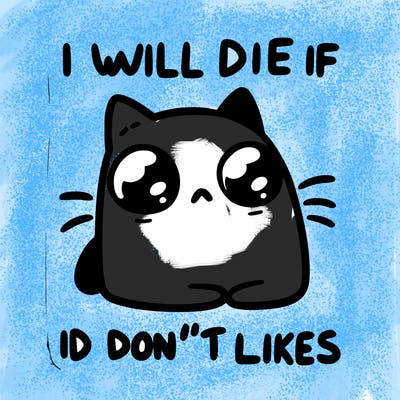 a cat that will die if we don’t get 10 likes