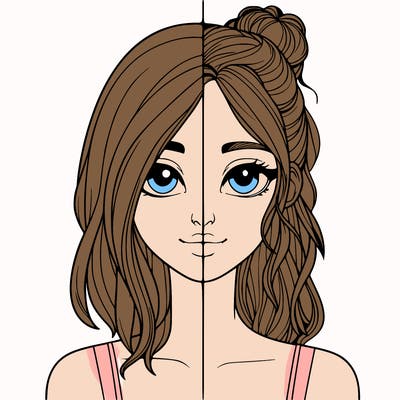 realistic girl split