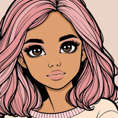 realistic girl whith cute eyes