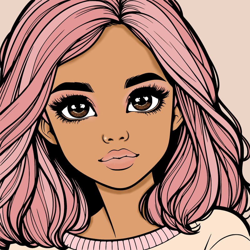 realistic girl whith cute eyes