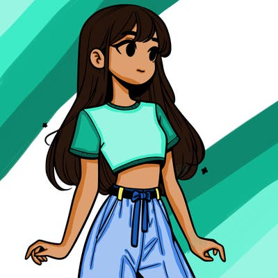 girl in a cute crop top