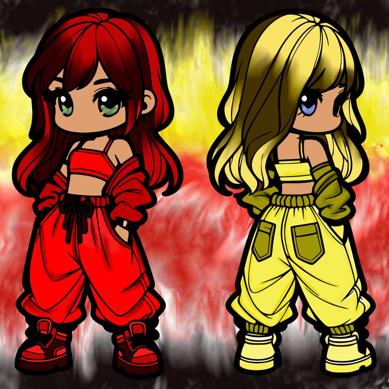 girl in crop top and baggy pants