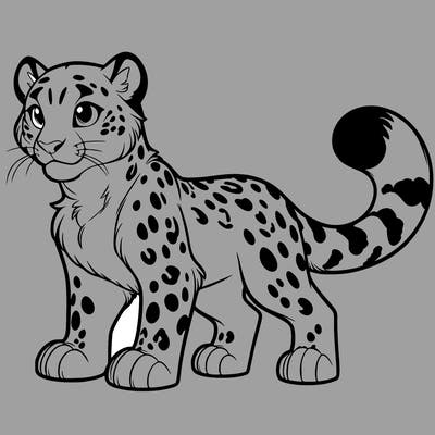 a snow leopard therian