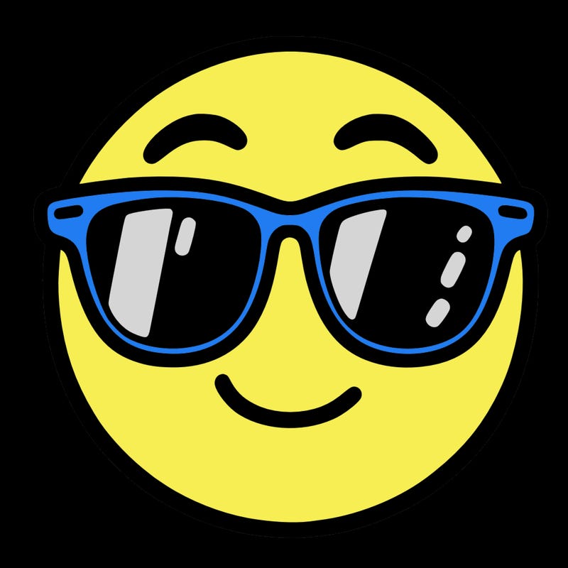 emoji with sunglasses