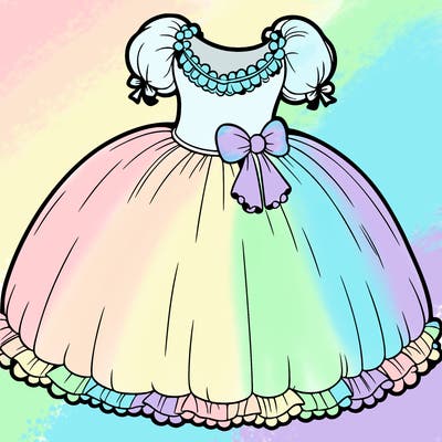 a big white poofy dress