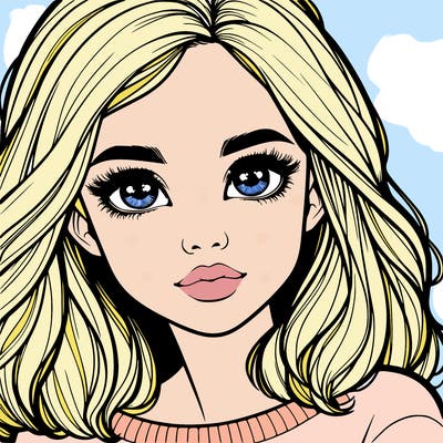 realistic girl whith cute eyes