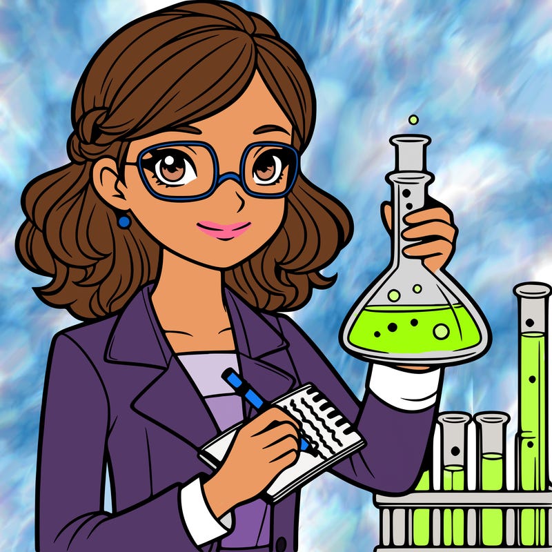 a female scientist