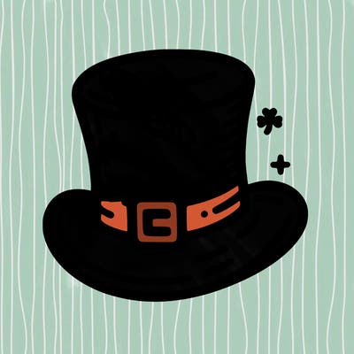 st patrick hat with thin lines