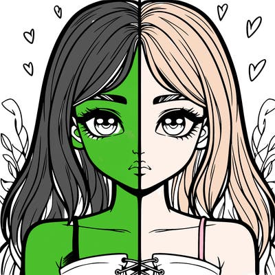 realistic girl split