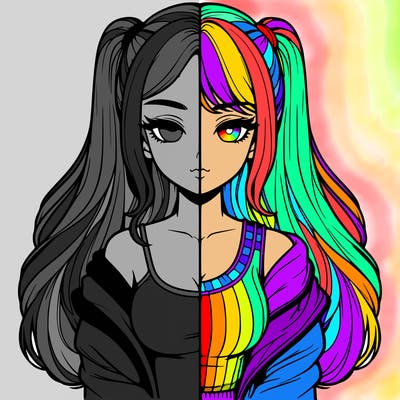 realistic girl split