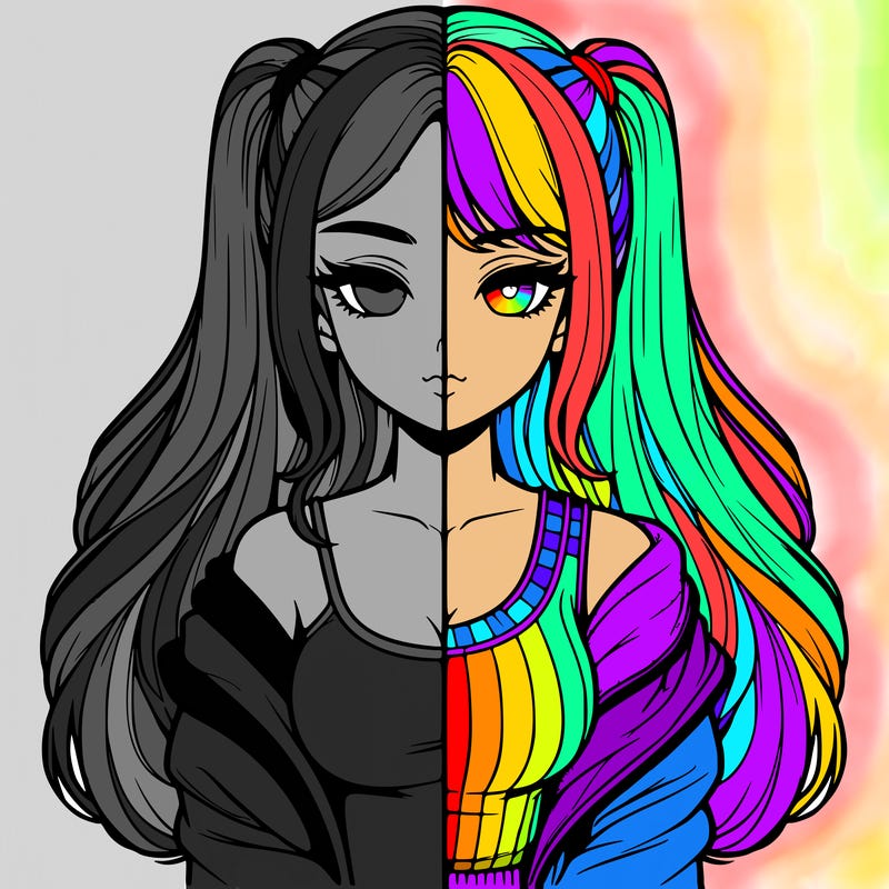 realistic girl split