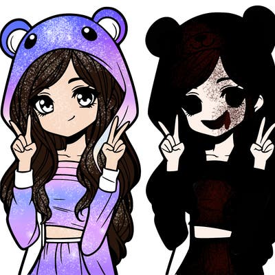 teen girl in animal costume