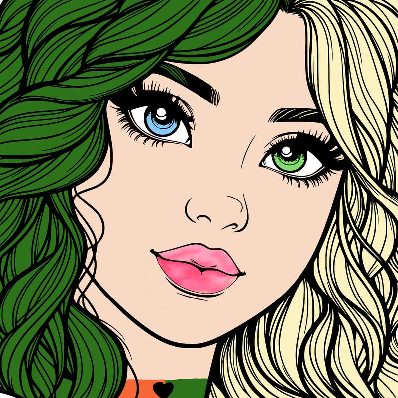 beautiful realistic girl close up to the camera with wavy hair,