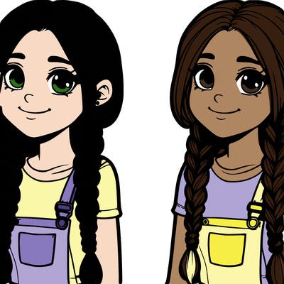 girl with braids  teenage