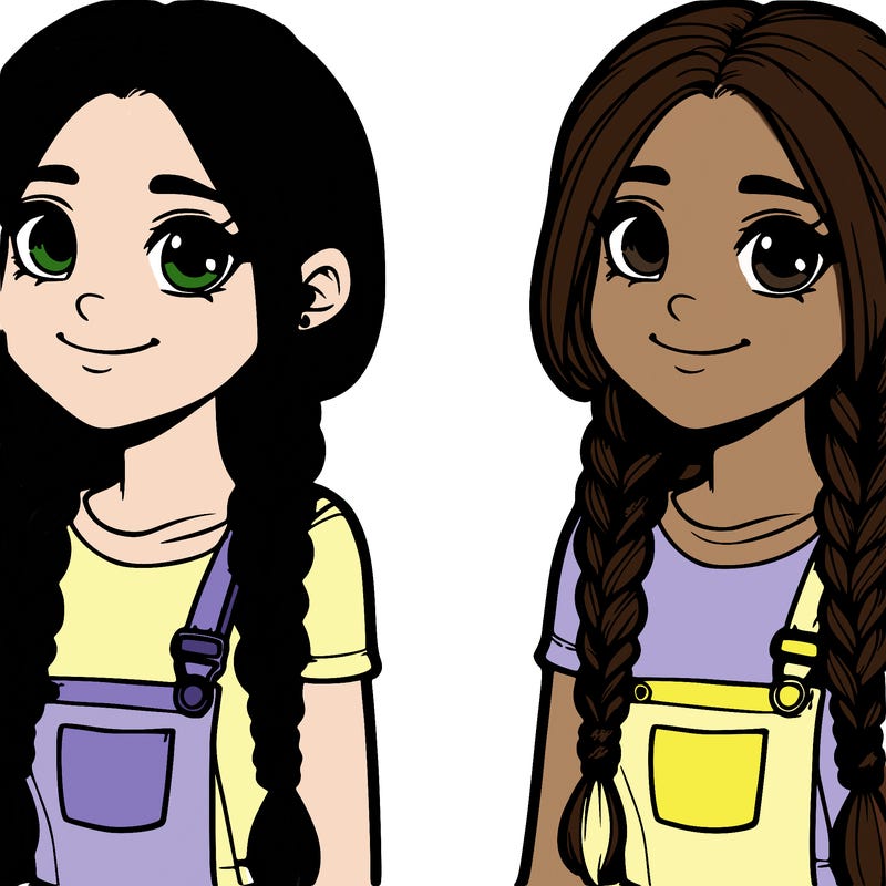 girl with braids  teenage