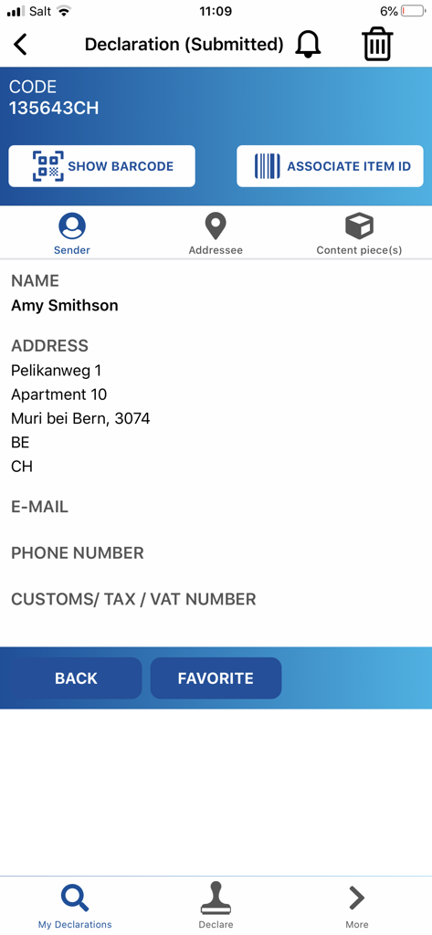 EAD Customs Declarations - Productivity App | MWM