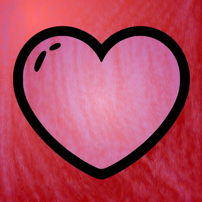 a blank heart