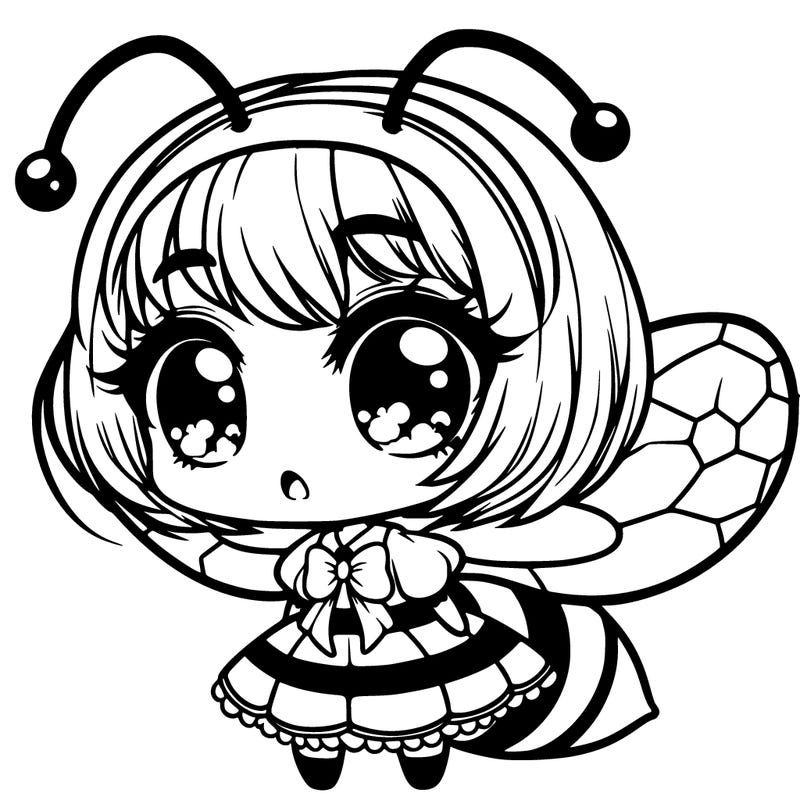 cute anime bee girl