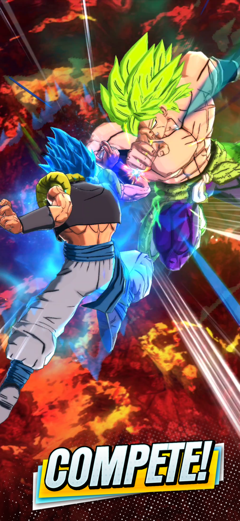 ドラゴンボール レジェンズモバイルゲームでゴジータブルーとブロリーの壮大な3D戦闘