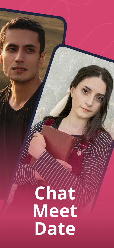 HyeSingles dating app promotional screen featuring Armenian singles and the text Chat Meet Date