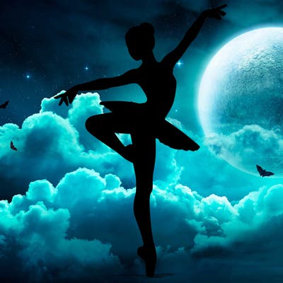 realistic person doing ballet