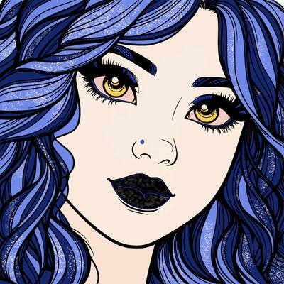 beautiful realistic girl close up to the camera with wavy hair,