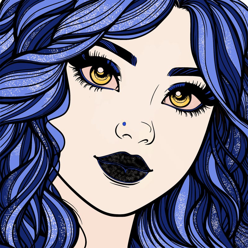 beautiful realistic girl close up to the camera with wavy hair,