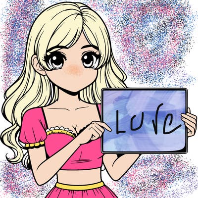 realistic pretty girl holding blank sign