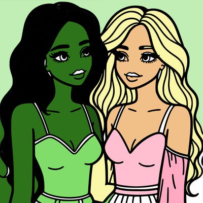 two people women