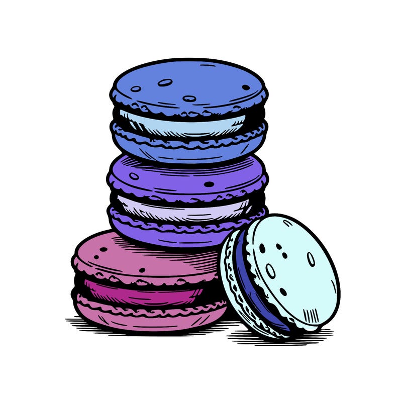 stack of macarons