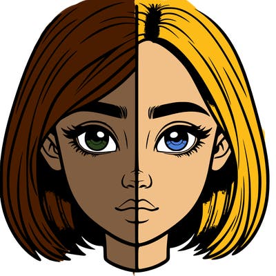 realistic girl split