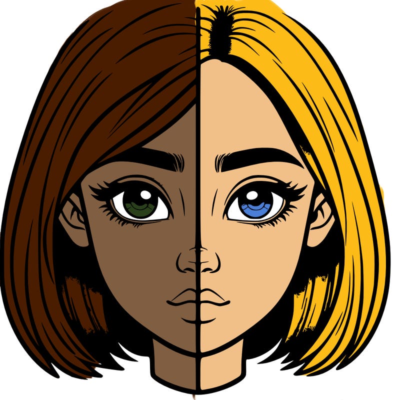 realistic girl split