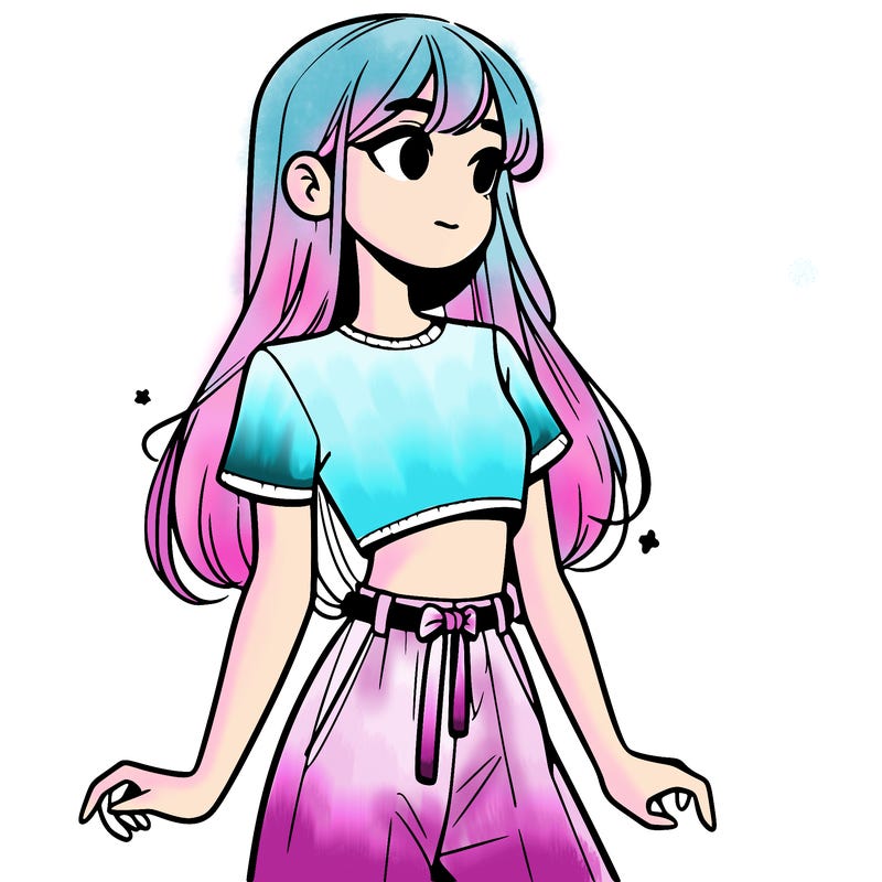 girl in a cute crop top