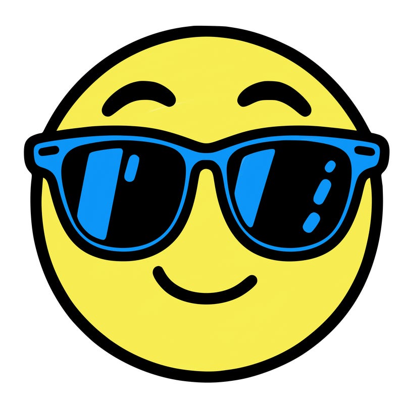 emoji with sunglasses