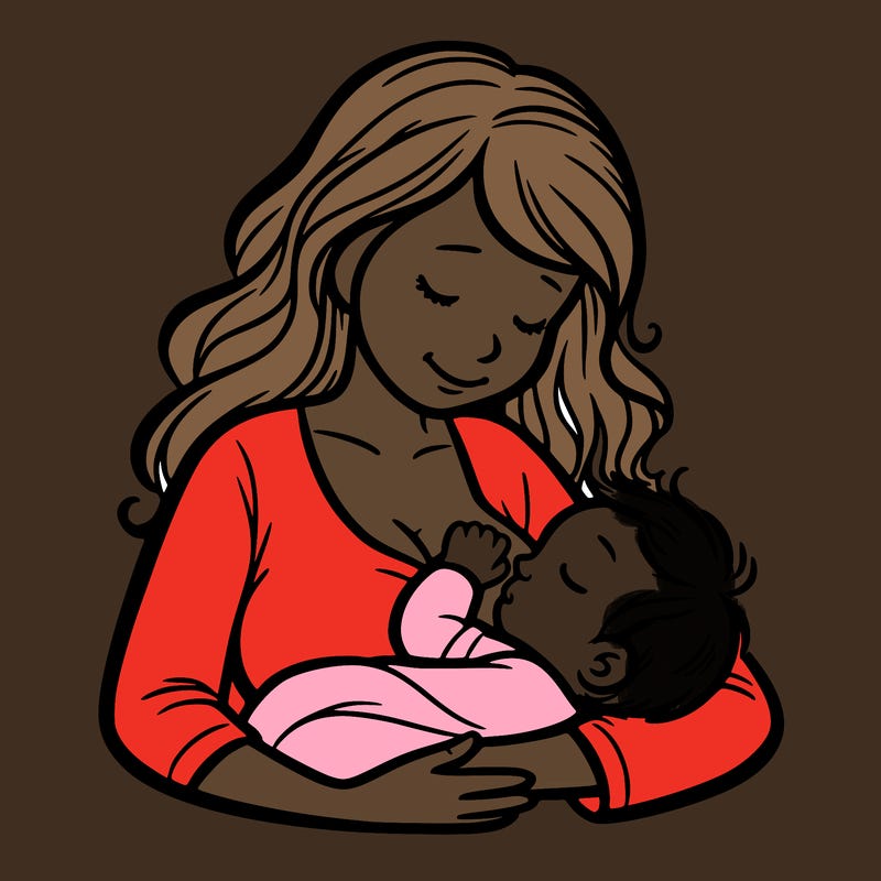 mother nursing her baby