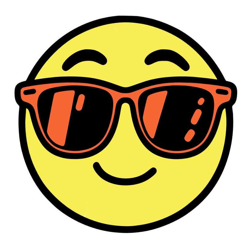 emoji with sunglasses