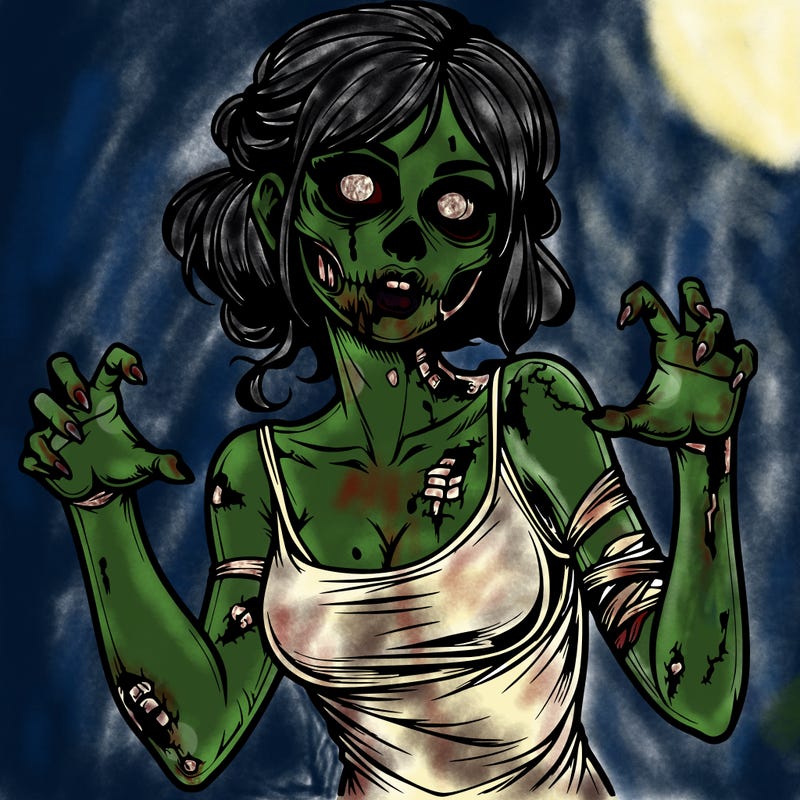 realistic zombie girl