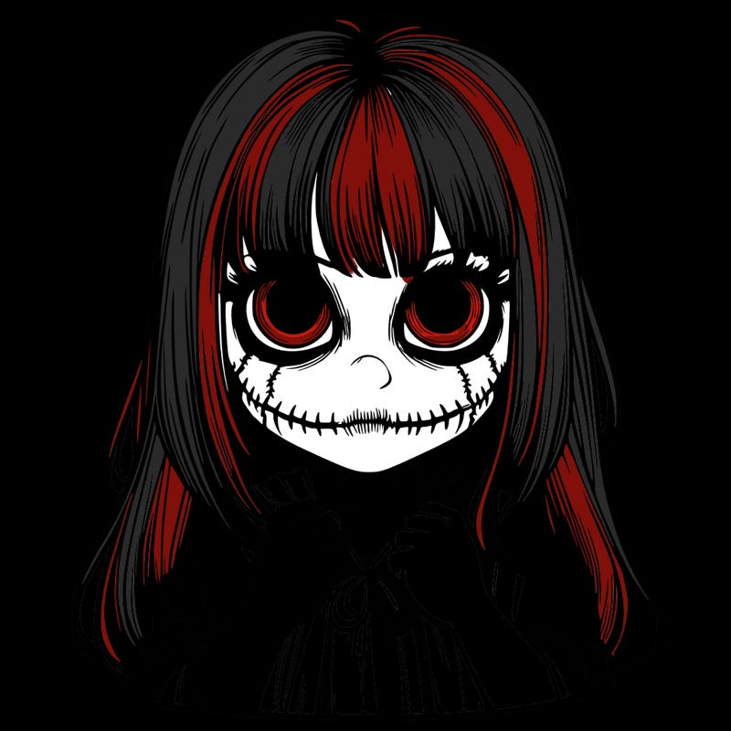 scary,girl,realistic