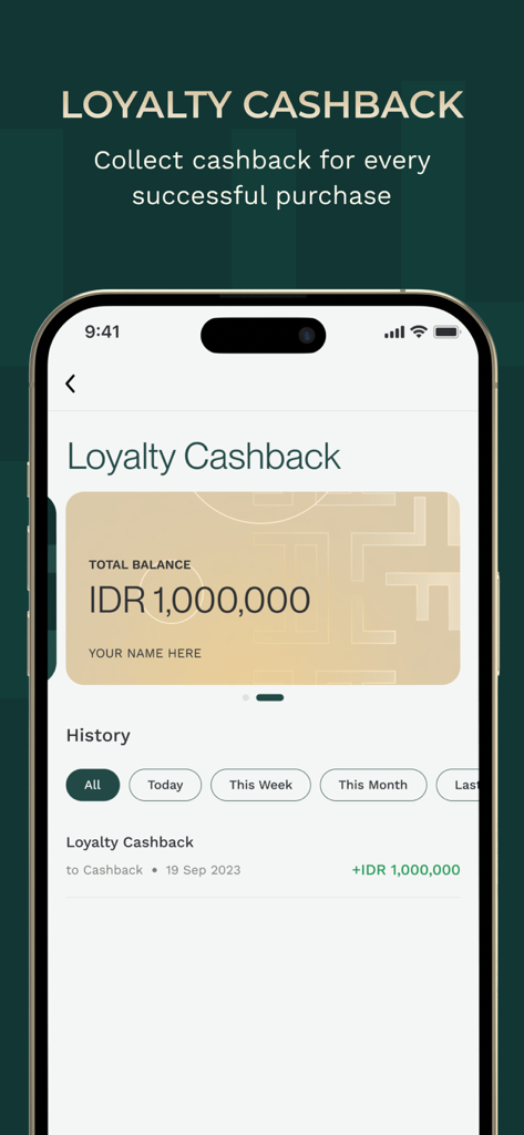 Fashion Forth - Fashion Forth app loyalty cashback screen displaying a rewards balance