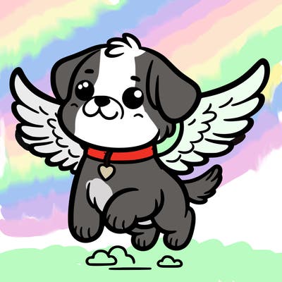 dog with wings