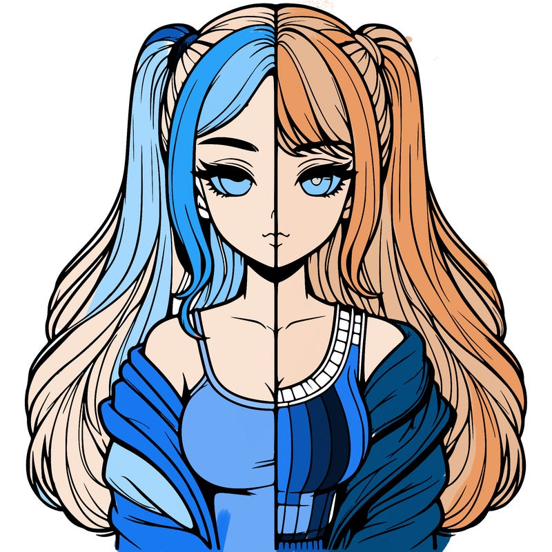 realistic girl split